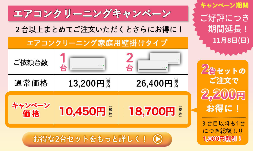 エアコンクリーニングキャンペーン