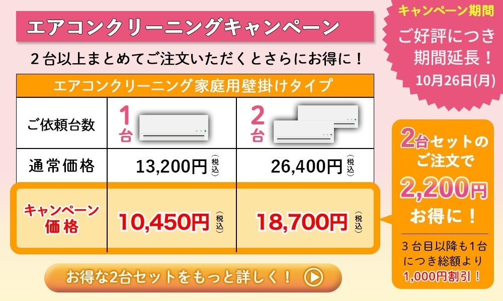 エアコンクリーニングキャンペーン